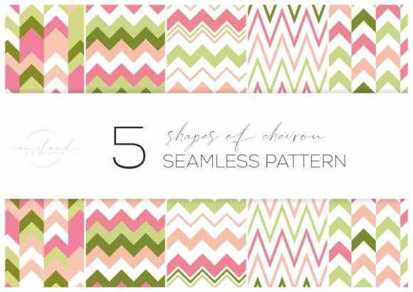 5 Chevron Mix Seamless Patterns