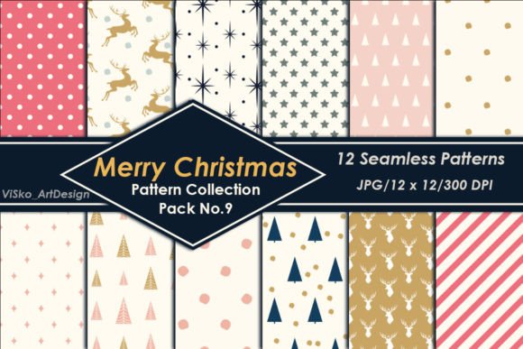 Christmas Seamless Patterns Set Pack 9: A Practical Resource for Seasonal Design Work