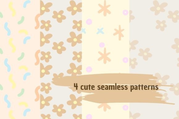 Cute Seamless Patterns Digital Papers