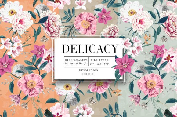 Delicacy Patterns: Where Botanic Elegance Meets Modern Creative Workflow