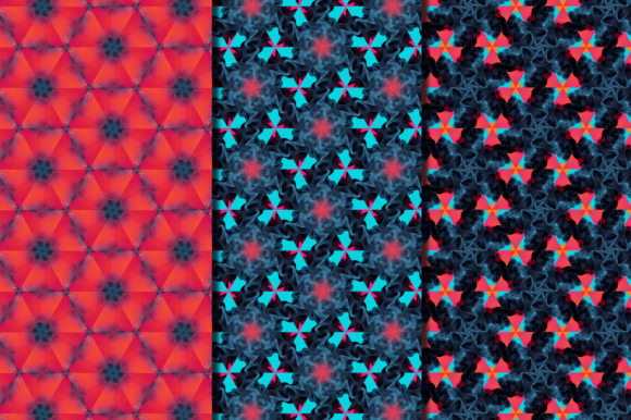 Fabric Seamless Colorful Modern Patterns