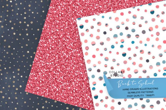 Glitter Papers, Seamless Patterns