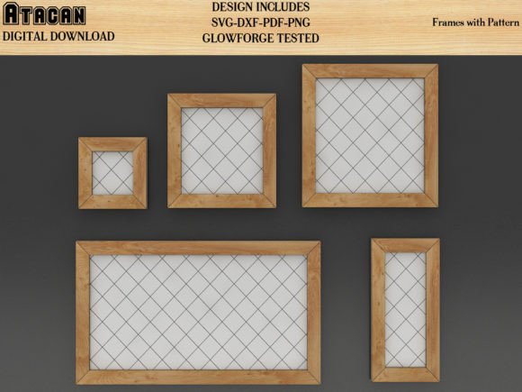 Glowforge Frame Bundle with Patterns