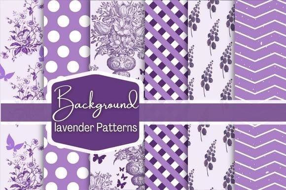 Lavender Patterns Digital Paper