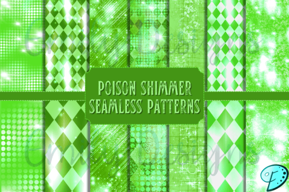Poison Shimmer Seamless Patterns Bundle