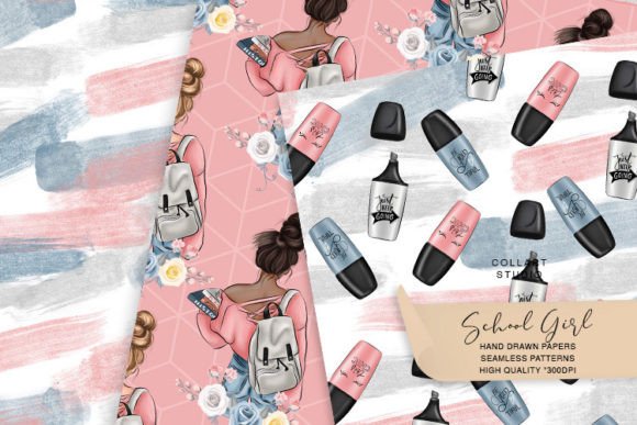 School Girl, Brush Strokes Patterns: Thoughtful Texture for Purpose-Driven Design