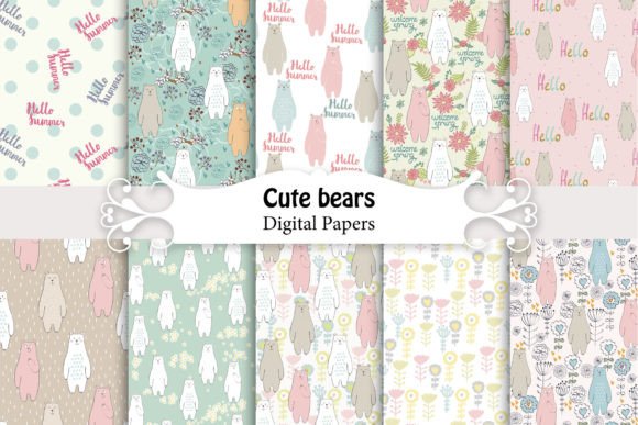 Seamless Patterns with Bears