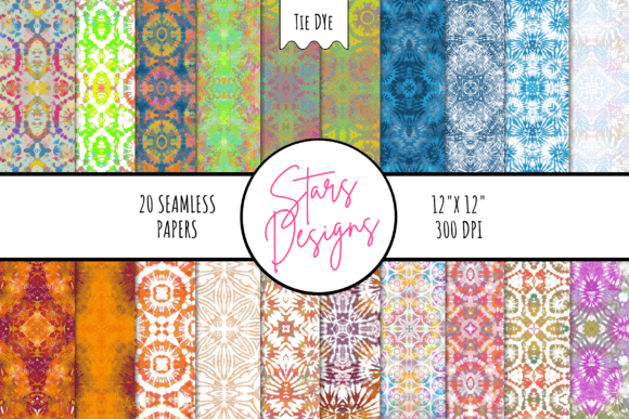 Tie Dye Digital Paper Patterns: A Practical Resource for Designers and Makers